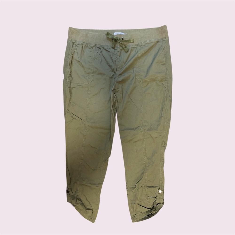 Torrid Women’s Feel the Fit Olive Green Adjustable Cargo Pants Size 2